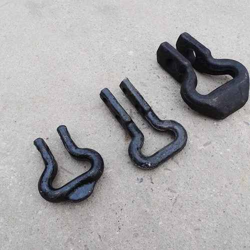 矿用刮板机开口式马蹄机扣环环配件环锯齿环除渣连接卸铁路双孔