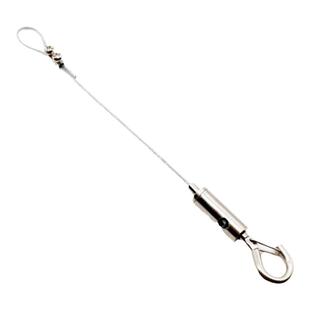 1.5-2mm钢丝锁线器带保险钩子锁线钩弹簧防脱可伸缩调节钢丝