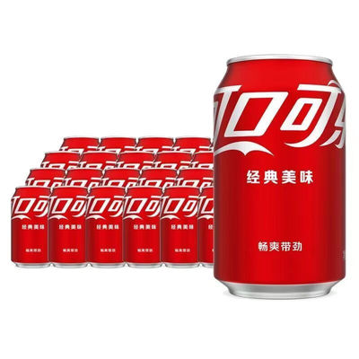 可口可乐330ml*24罐可乐经典原味雪碧碳酸饮料易拉罐聚餐饮料