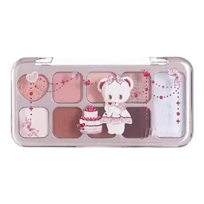 JILLLEEN综合九色眼影百搭全能盘闪光丝绒哑光日常百搭珠光大地色