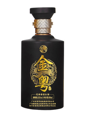 金粤芝麻香型白酒固态纯粮酒52度
