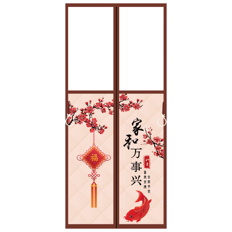 冬季加棉门帘隔断双开门帘