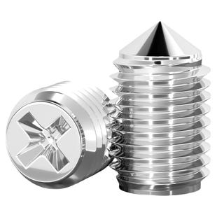 304不锈钢十字尖端紧定螺丝无头尖尾机米螺钉锥端顶丝M2M2.5M3M4