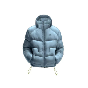 BurnBro户外保暖5000GT羽绒服700蓬90白鸭绒三防轻量化连帽面包服