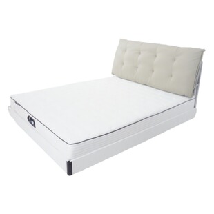 悬浮床床架铝型材排骨架带板加厚简约现代卧室双人床铝合金带软包