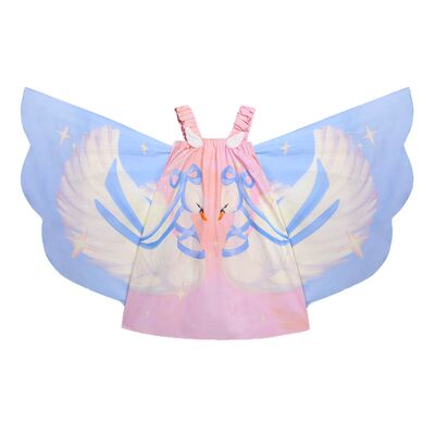 天鹅梦翅膀连衣裙子女童夏季新款