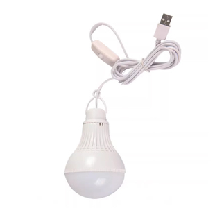 USB插口led应急灯泡摆地摊户外照明随身LED节能灯 5伏充电宝直流