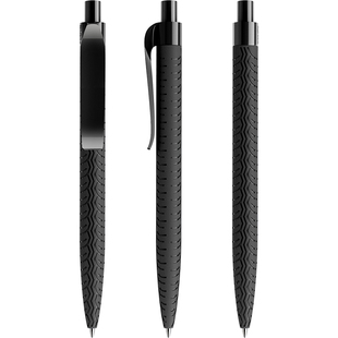 防滑设计 QS03按动签字笔笔芯0.5黑色 软握胶中性笔轻奢高级感办公水笔 汽车创意文具礼品商务高档签字笔定制