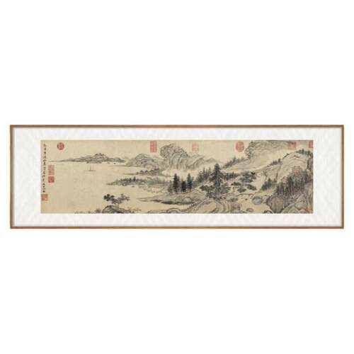 富春山居图新中式山水画客厅装饰画沙发背景墙办公室茶室风景挂画