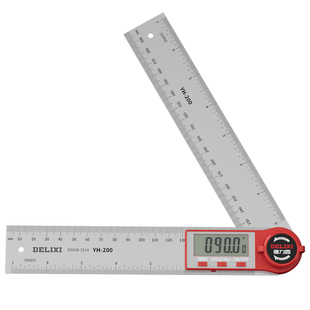 德力西数显角度尺高精度量角器测量仪万能360度角多功能角尺神器