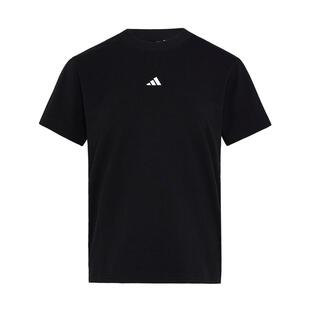 舒适休闲简约针织圆领短袖T恤女夏季adidas阿迪达斯官方轻运动