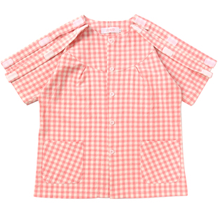 护理服短袖短裤纯棉病号服易穿脱骨折术后衣服女瘫痪病人服装夏季