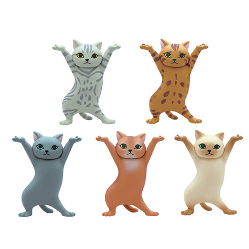 卡通小猫咪创意笔架水性笔办公室