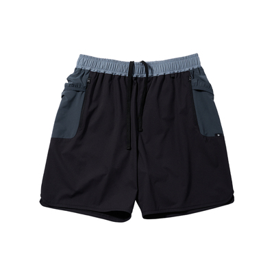 BOHRHOO25SS高科技纤维防晒防泼水拼接设计休闲百搭五分短裤男夏