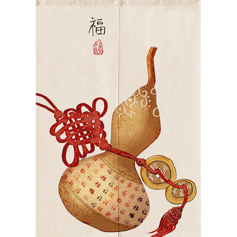 葫芦厕所遮挡客餐厅玄关布艺装饰