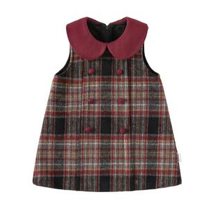 INSbobo女童连衣裙2025秋冬新款周岁女宝礼服冬季加绒儿童裙子潮