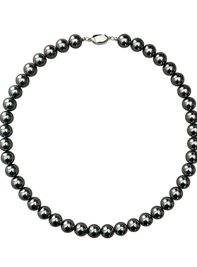 倪妮同款项链施家珍珠大溪地黑灰