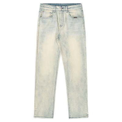 XINYINSU新因素黄泥染做旧牛仔裤