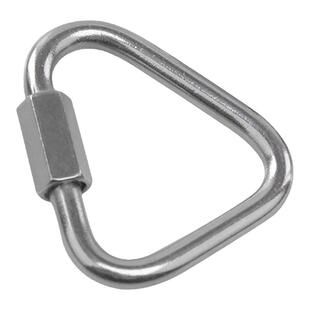 连接环304不锈钢登山扣快速环三角形螺帽扣沙袋梅龙锁吊环扣链条