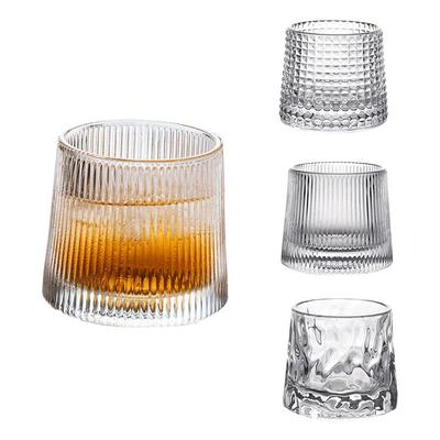 威士忌酒杯旋转玻璃杯洋酒杯子