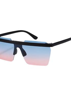 EBYG渐变色防紫外线墨镜时尚无边框潮流太阳镜男女通用