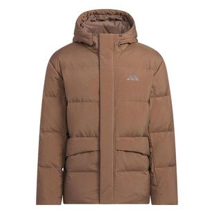 拒水保暖休闲运动风连帽鸭绒羽绒服男女秋冬adidas阿迪达斯