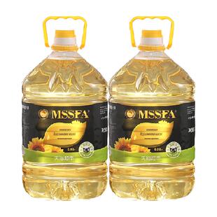 名仕一级压榨葵花籽油6.08L*2俄罗斯进口食用油色拉油清淡少油烟