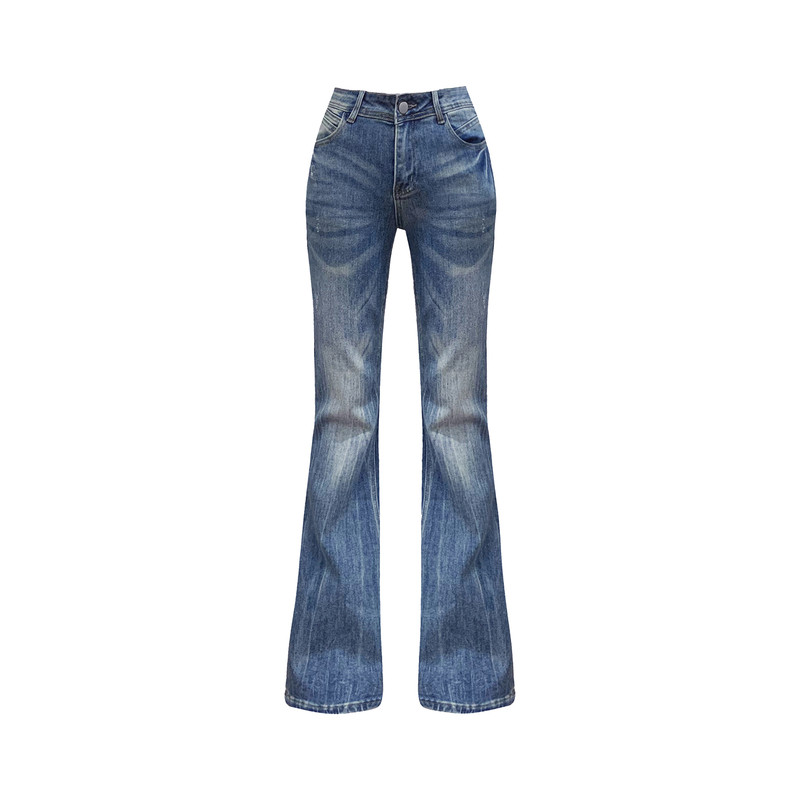 vantice 经典百搭复古中牛仔裤