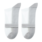 新款男丝袜超薄水晶玻璃男袜夏季薄款短筒防滑棉底镂空