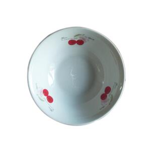 老式6寸大饭碗酒店用具陶瓷面碗韩式植物花卉小汤碗拉面碗斗笠碗