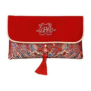 2026年新款新年布艺高档刺绣流苏压岁钱包随份子改口红包利是封