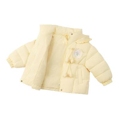女童羽绒服短款加厚连帽