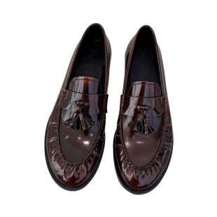 InkingPot彭姐 row家真皮流苏乐福鞋英伦风平跟圆头学院风小皮鞋