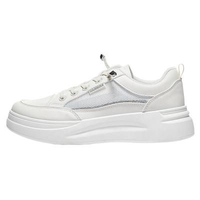 回力女鞋网面透气小白鞋厚底板鞋