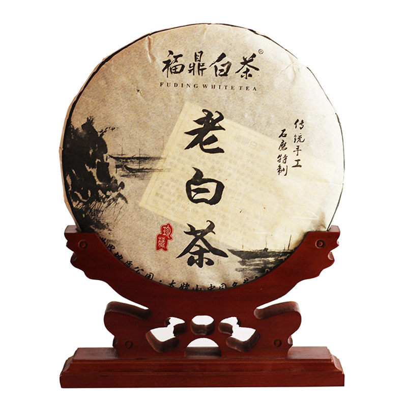 实木茶饼托龙型茶饼托复古白茶普洱茶饼支架七子饼展示架定制logo