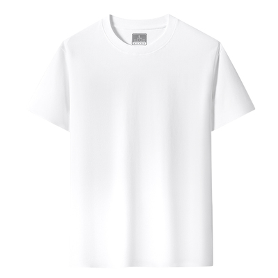 男士短袖t恤男纯棉宽松简约汗衫