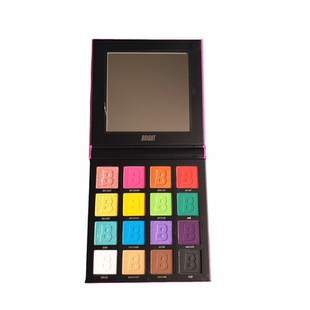 BEAUTYBAY眼影盘BRIGHT16色哑光珠光舞台妆表演蓝绿色彩虹眼影盘