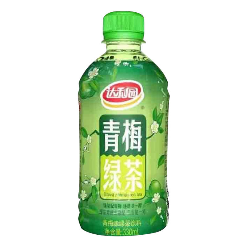 达利园青梅绿茶整箱装330ml*15瓶小瓶装酸甜梅清爽风味官方茶饮料