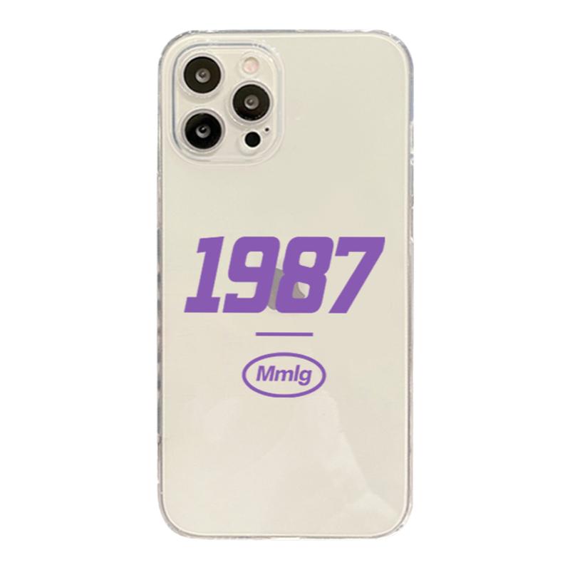 幸运数字diy定制手机壳适用iPhone15苹果13promax透明12小米11女款1987小众高级感nova11华为mate60情侣p70