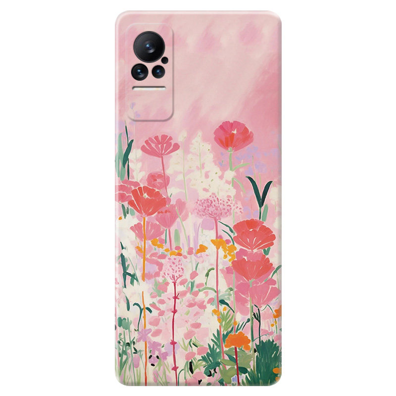 小碎花油画适用小米civi2手机壳1s唯美mix4文艺max3小清新2s女款cc9e软pro/note3