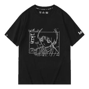 岩仓玲音lain动漫周边短袖t恤男女生夏季二次元纯棉休闲百搭衣服