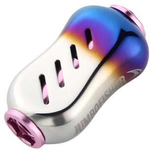 皓顿水滴轮摇把握丸纺车轮镀钛不锈钢达瓦禧玛诺DIY渔轮配件NMB