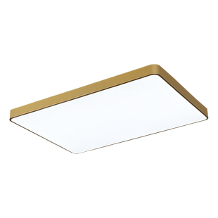 金色超薄LED客厅灯大气简约长方形吸顶灯家用卧室餐厅书房护眼灯