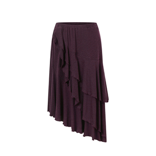 in modo diverso 原创设计立裁层叠荷叶边量感短款秋冬针织半裙