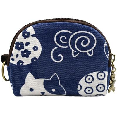 迷你韩国帆布拉链硬币包