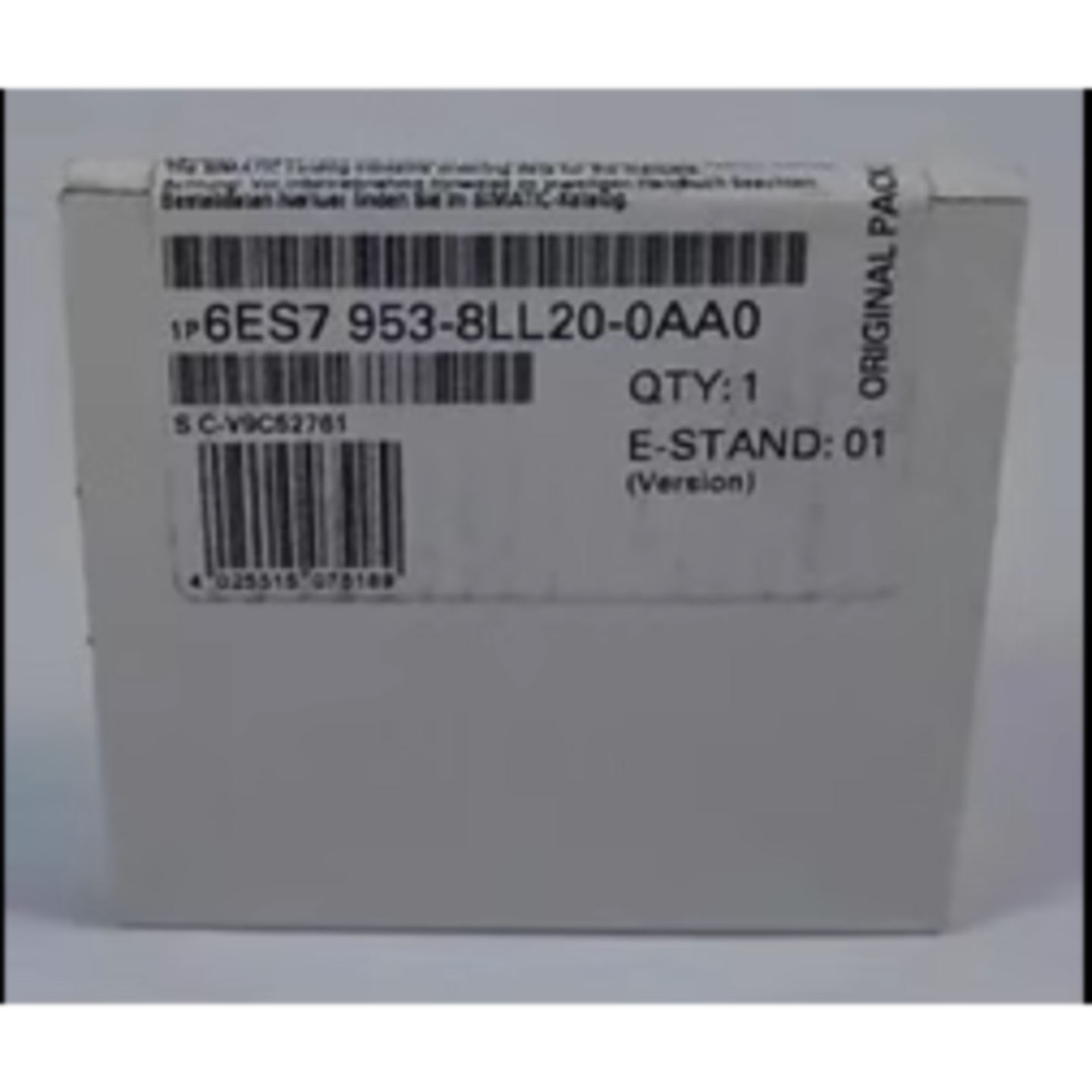议价6ES7953-8LL20-0AA0西门子Micro内存卡2MB MMC 6ES79538LL200