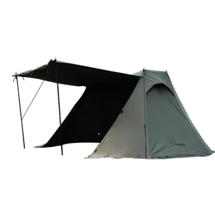 维达利多炎幕户外露营庇护所森林绿帐篷野外生存便携折叠棉布帐篷