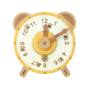 DIY机械时钟配件手表机芯木质物理实验教学仪器手工学习时钟原理