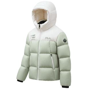 FILA斐乐儿童童装羽绒服2026冬季新款女中大童常规羽绒服连帽保暖