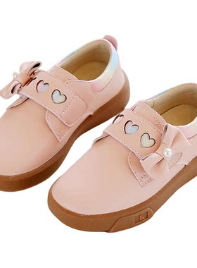 女童公主鞋儿童皮鞋蝴蝶结